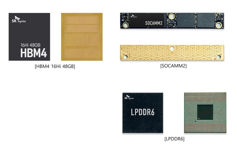 SK hynix показала первые 16-слойные стеки HBM4, память LPDDR6 и другие новинки