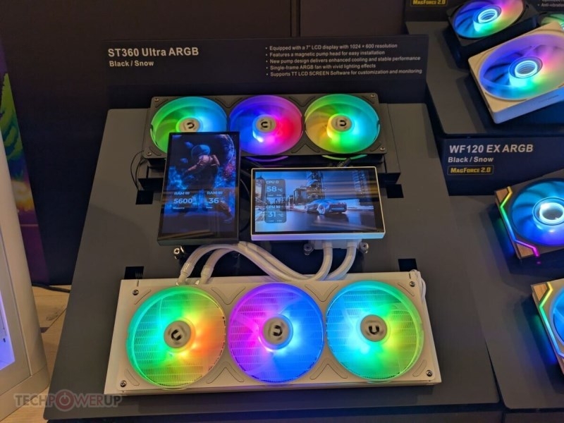 Thermaltake представила СЖО с цветным экраном крупнее, чем у большинства смартфонов