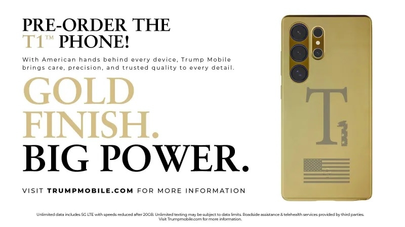 Trump Mobile так и не выпустила «американский» смартфон T1 Phone