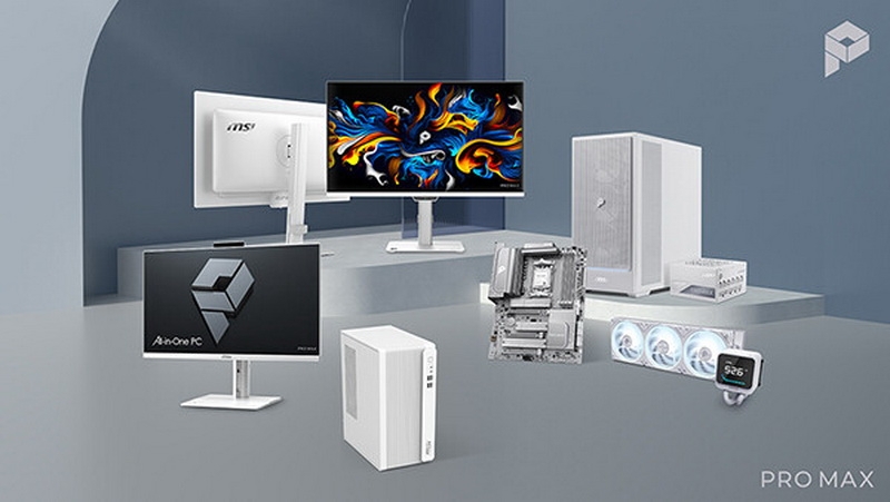 У MSI появился свой Pro Max &mdash; серия ПК и комплектующих с минималистичным белым дизайном