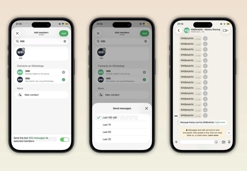 WhatsApp перенял ещё одну функцию Telegram: новым участникам групп теперь можно показать старые сообщения