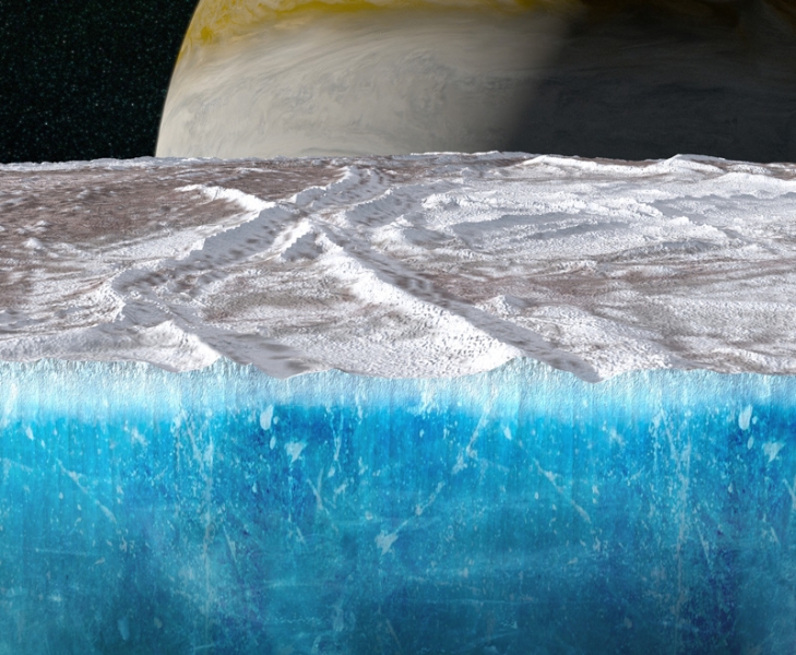 Зонд «Юнона» измерил толщину ледяного панциря спутника Юпитера Европы — в будущем там поищут жизнь