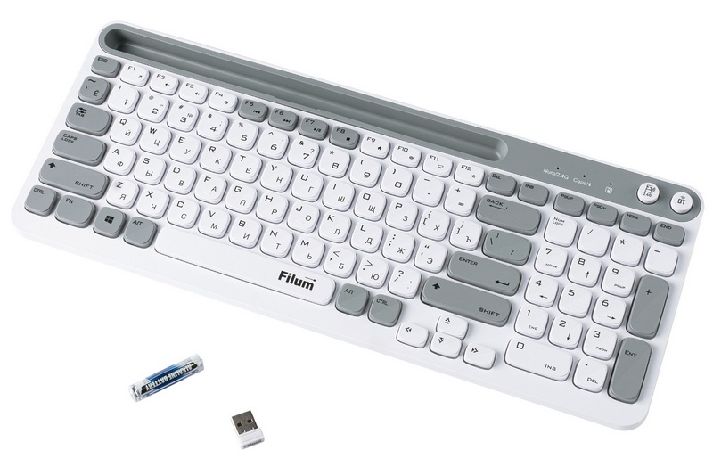 Filum представила&nbsp;серию беспроводных клавиатур FL-WKB с ярким дизайном и подключением по Bluetooth или 2,4 ГГц