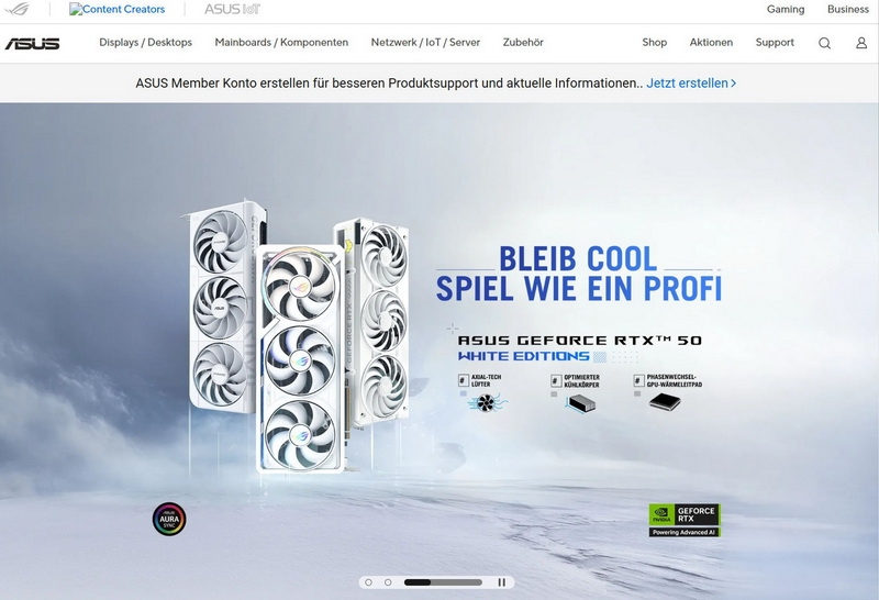 Немецкий сайт Asus ожил — доступ к драйверам и BIOS вернулся, но не для ноутбуков и ПК