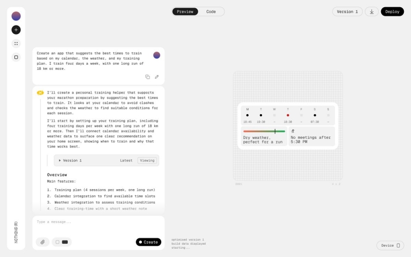 Nothing запустила бета-версию Essential Apps &mdash; ИИ-конструктора мини-приложений