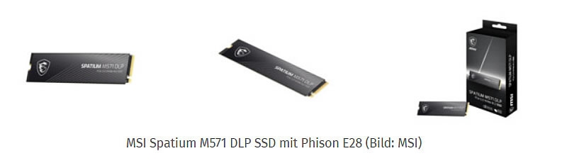 Phison E28 добрался до MSI: компания представила SSD с защитой от потери данных