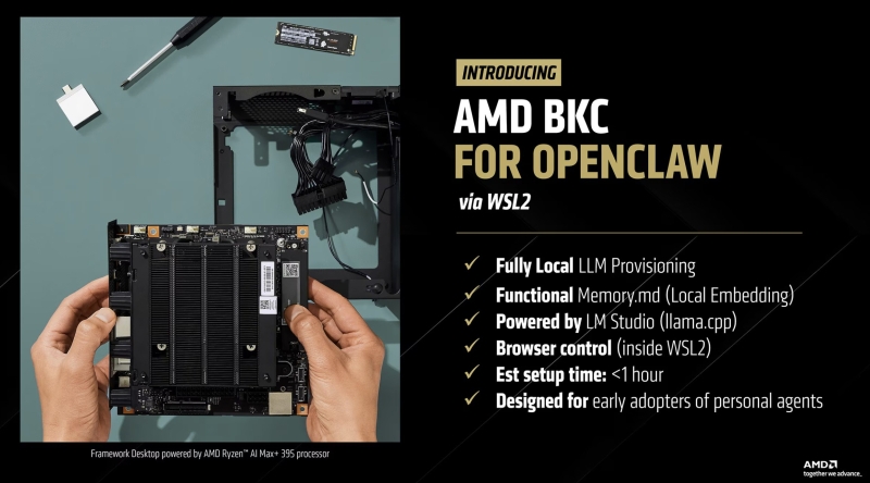 AMD рассказала, как запускать ИИ-агентов прямо на ПК с Ryzen или Radeon — нужно всего 128 Гбайт оперативки