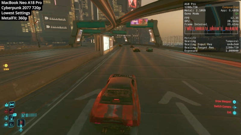 Apple MacBook Neo протестировали в играх &mdash; всё не так плохо