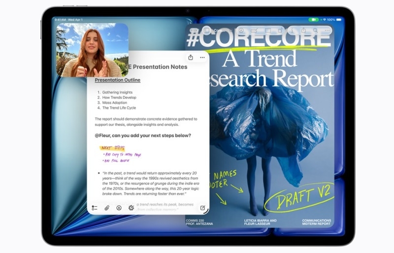 Apple представила новый iPad Air с чипом M4, 12 Гбайт ОЗУ и ценой от $599