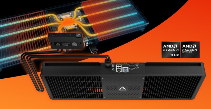 Arctic представила подстольный ПК Senza AI 370 &mdash; он ещё и не шумит