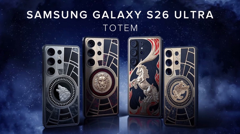 Caviar представила эксклюзивные Galaxy S26 Ultra Totem с барельефами животных из 24-каратного золота по цене от $10 490