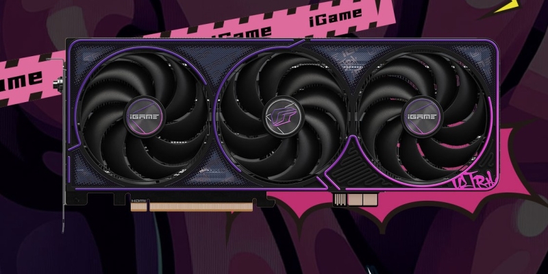 Colorful выпустила видеокарту iGame GeForce RTX 5070 Ti Ultra Z Black OC со съёмным разъёмом питания GC-HPWR