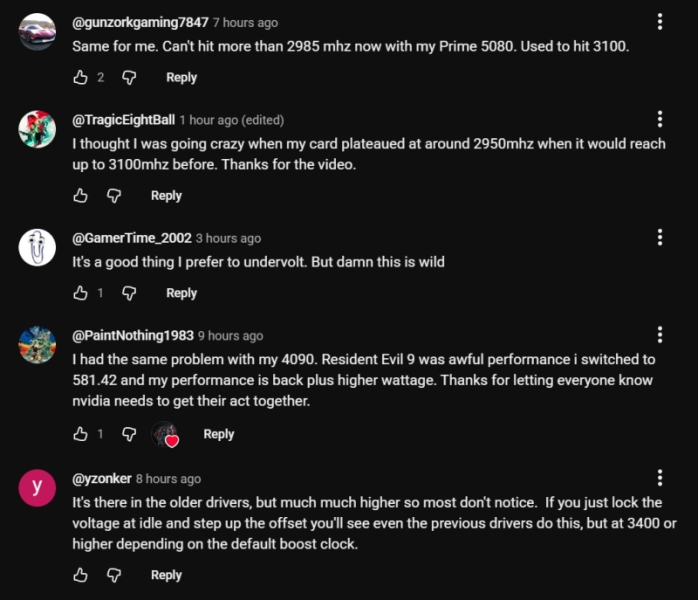 Драйвер Nvidia 595.71 WHQL ограничил ручной разгон у GeForce RTX 50-й серии