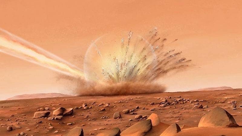 Эксперимент показал, что бактерии могут пережить удар астероида и межпланетный перелёт