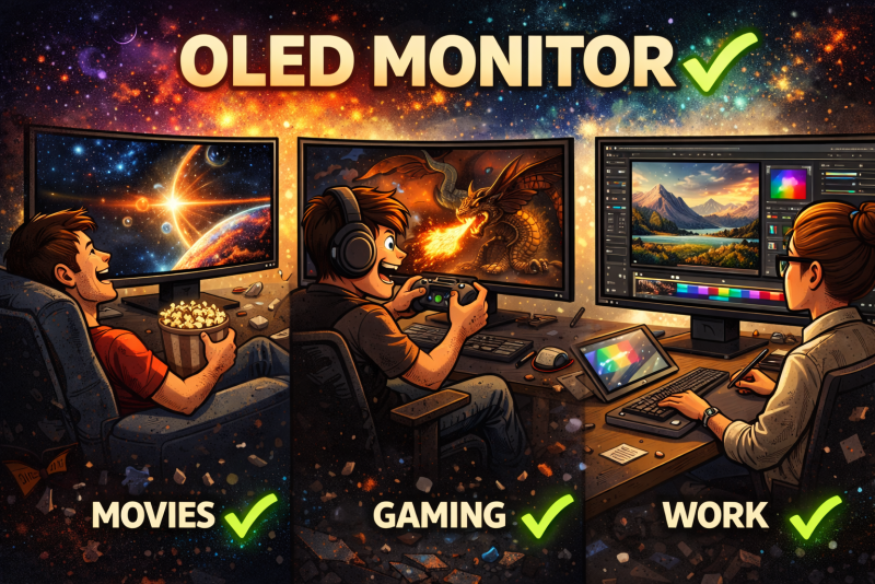 Гид по выбору OLED-монитора в 2026 году: эволюция в деталях