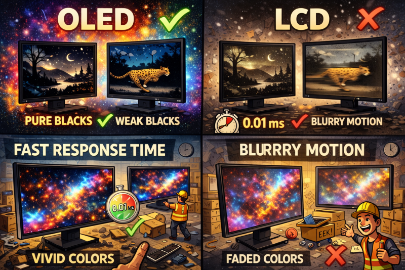 Гид по выбору OLED-монитора в 2026 году: эволюция в деталях