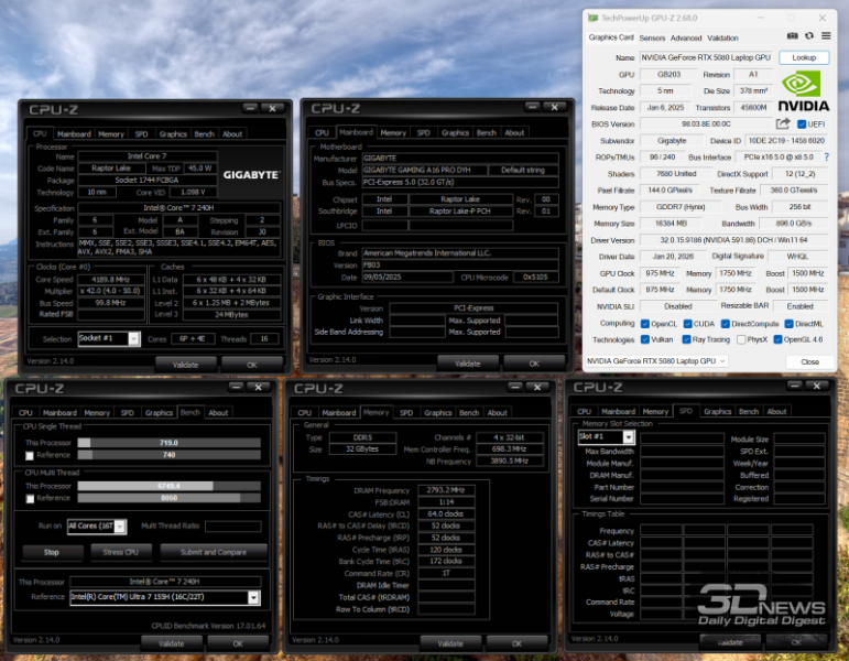 Обзор GIGABYTE GAMING A16 PRO: самый доступный игровой ноутбук с графикой на 16 Гбайт