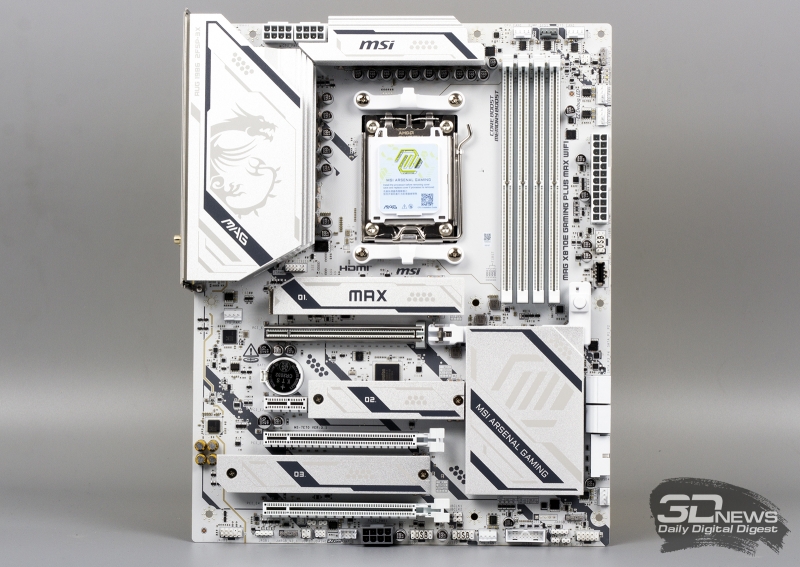 Обзор материнской платы MSI MAG X870E GAMING PLUS MAX WIFI: собираем на Zen 5 сегодня, присматриваемся к Zen 6 &mdash; завтра