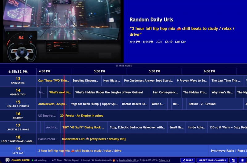 Появился сервис, который превращает YouTube в кабельное телевидение