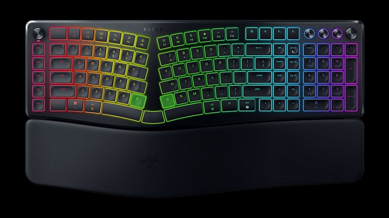 Razer выпустила клавиатуру Pro Type Ergo с двумя пробелами