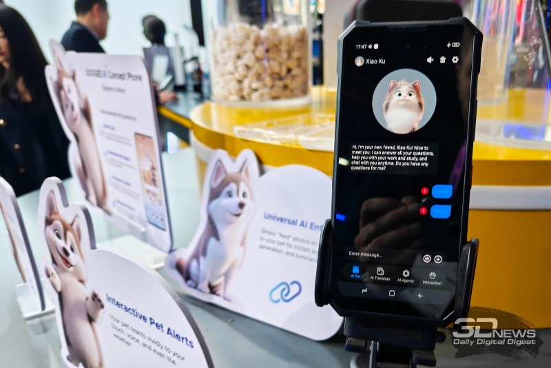 Репортаж со стенда Doogee на MWC 2026: концепт с ИИ-питомцем, неубиваемый смартфон с тепловизором и носимые гаджеты