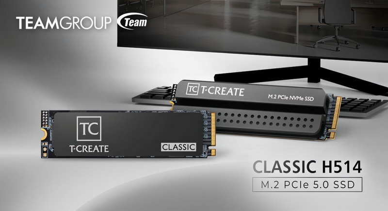 TeamGroup представила SSD T-Create Classic H514 PCIe 5.0 для локальных ИИ-нагрузок &mdash; до 4 Тбайт и до 14 200 Мбайт/с