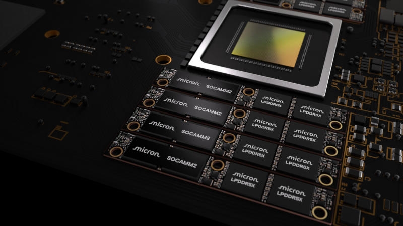 В самый раз для ИИ: Micron выпустила первый в мире модуль памяти LPDRAM SOCAMM2 на 256 Гбайт