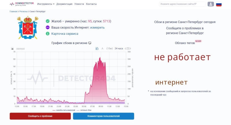 Жителей Санкт-Петербурга предупредили об отключении мобильного интернета