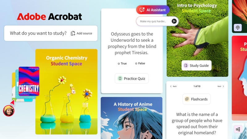 Adobe представила образовательную ИИ-платформу Acrobat Student Spaces &mdash; аналог NotebookLM