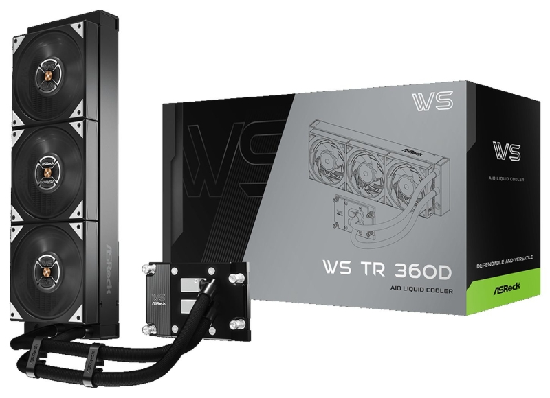 ASRock представила мощные СЖО WS 360D для чипов AMD Threadripper и Intel Xeon W