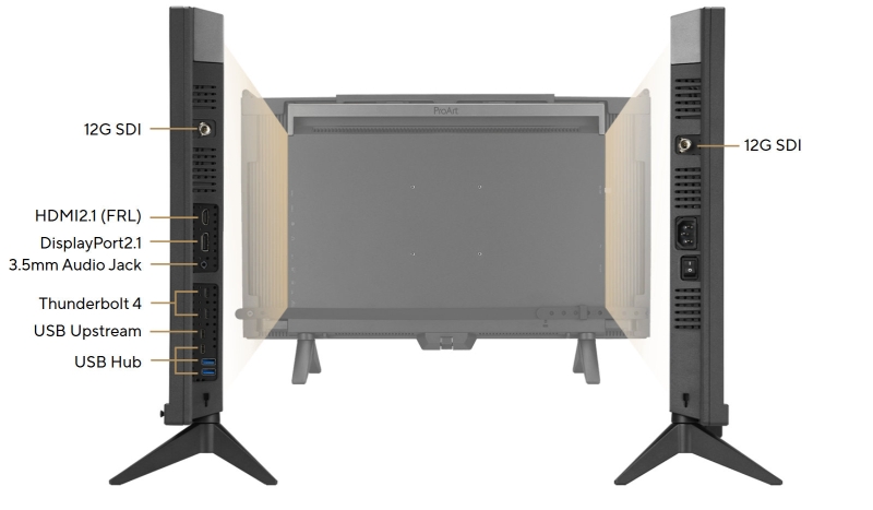 Asus представила профессиональный монитор ProArt Display OLED PA32USD &mdash; 4K с 240 Гц, 12G-SDI, Thunderbolt 4 и встроенный колориметр