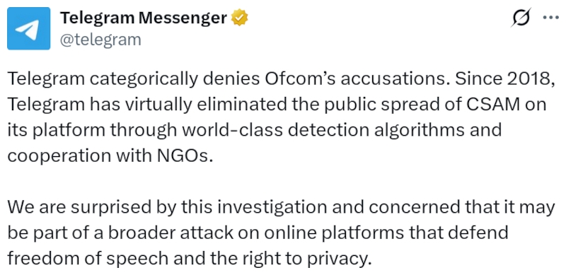 Британия проверит Telegram, Teen Chat и Chat Avenue на соблюдение закона по защите детей в Cети