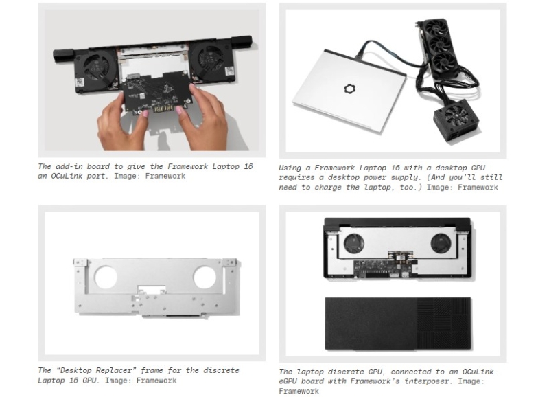 Framework превратила модульный ноутбук Laptop 16 в &laquo;почти десктоп&raquo;, анонсировав OCuLink Dev Kit