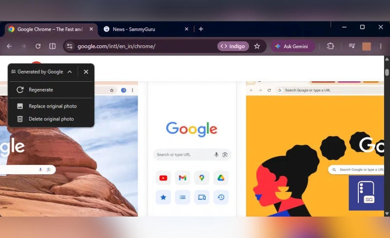 Google Chrome начнёт показывать созданные ИИ картинки на разных сайтах, но непонятно зачем