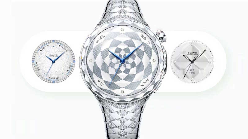 Huawei представила смарт-часы Watch Ultimate Star Diamond Edition с 99 бриллиантами и оценкой риска гипергликемии