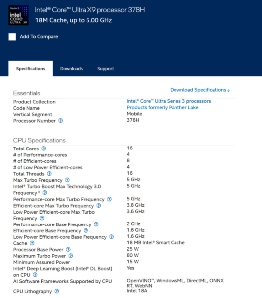 Intel внезапно представила пару мобильных процессоров серий Arrow Lake-HX и Panther Lake