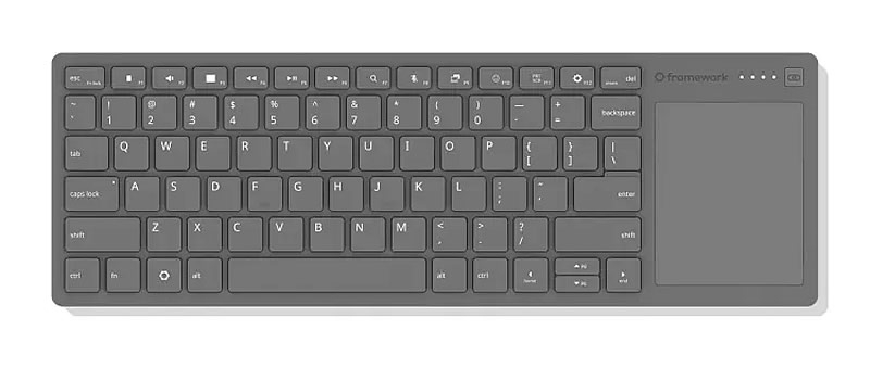 Logitech, подвинься: Framework готовит беспроводную клавиатуру с тачпадом и открытой архитектурой