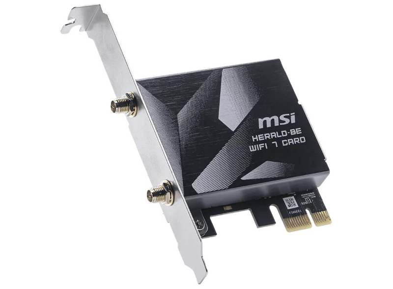 MSI выпустила беспроводной PCIe-адаптер Herald BE9400 с поддержкой Wi-Fi 7 и Bluetooth 5.4