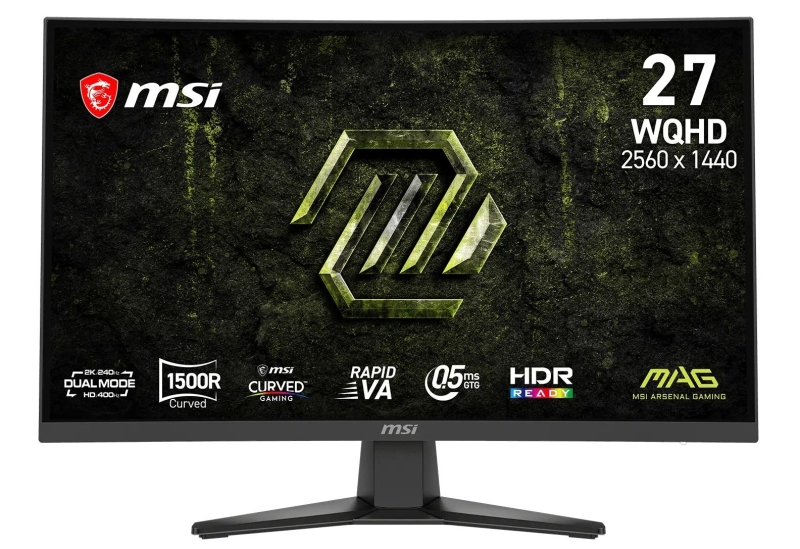 MSI выпустила игровой монитор MAG 275CQDF X24 &mdash; 27 дюймов, изогнутый экран и до 400 Гц всего за &euro;200