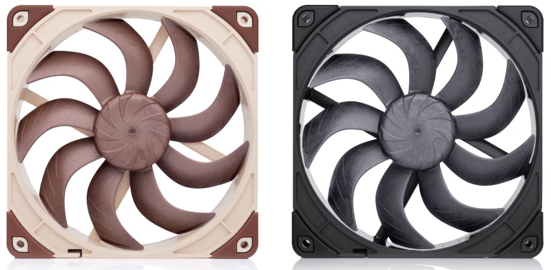 Noctua объяснила, почему чёрные вентиляторы выходят позже стандартных бежево-коричневых