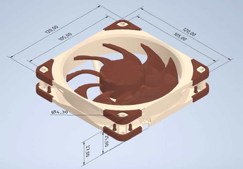 Noctua опубликовала 3D-модели своих вентиляторов &mdash; но печатать их самостоятельно не разрешила