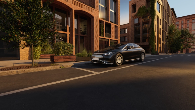 Обновлённый электромобиль Mercedes-Benz  EQS увеличил запас хода и ускорил зарядку