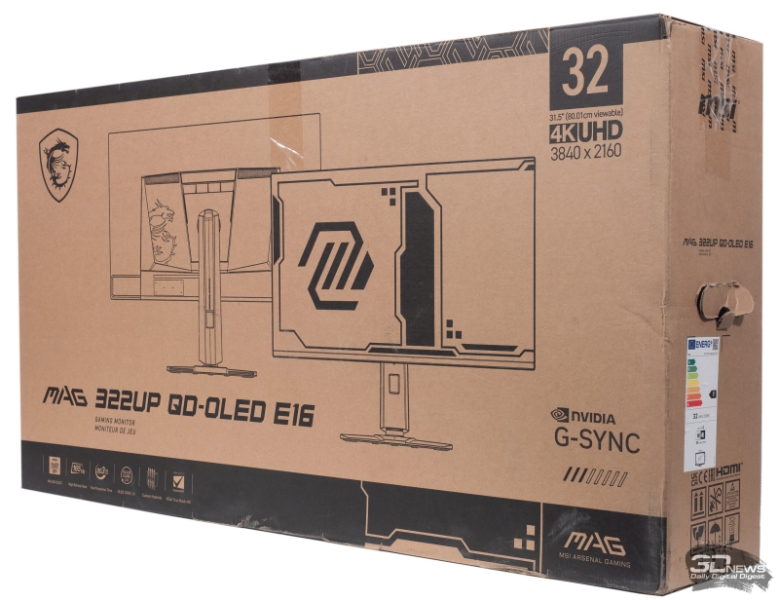 Обзор игрового OLED 4K-монитора MSI MAG 322UP QD-OLED E16: достаточный уровень