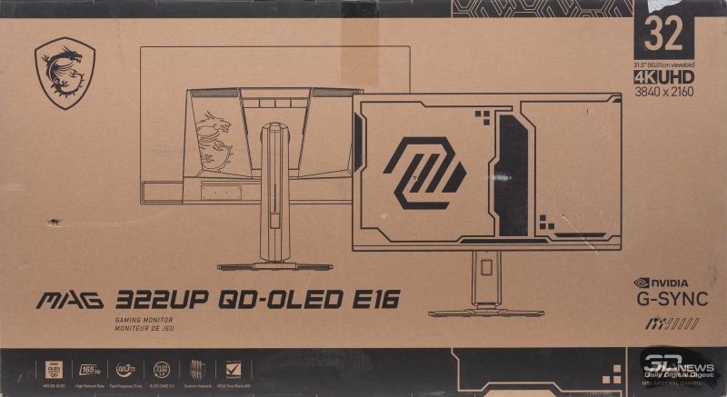 Обзор игрового OLED 4K-монитора MSI MAG 322UP QD-OLED E16: достаточный уровень