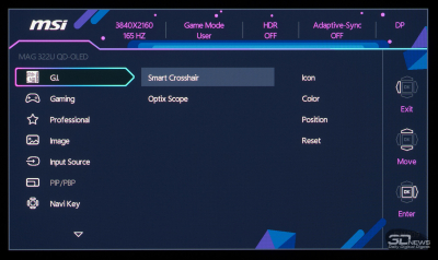 Обзор игрового OLED 4K-монитора MSI MAG 322UP QD-OLED E16: достаточный уровень