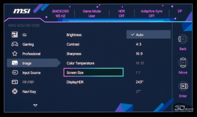 Обзор игрового OLED 4K-монитора MSI MAG 322UP QD-OLED E16: достаточный уровень