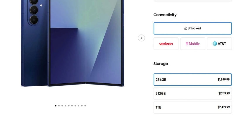 Samsung по-тихому подняла цены на старшие версии Galaxy Z Fold 7