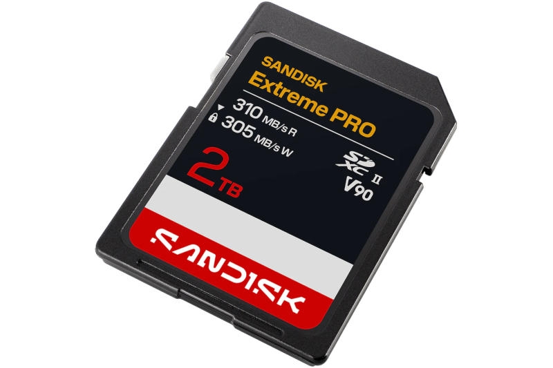 Sandisk представила SD-карту памяти Extreme Pro UHS-II на 2 Тбайт за $2000