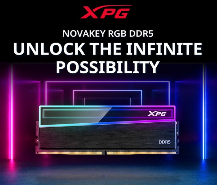 Adata выпустила память с &laquo;бесконечным зеркалом&raquo; &mdash;&nbsp;XPG Novakey RGB DDR5 объёмом до 32 Гбайт и скоростью до 6400 МТ/с