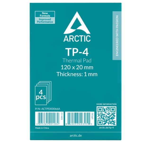 Arctic выпустила высокоэффективные термопрокладки TP-4